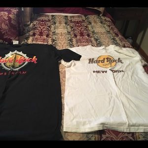 Hard Rock Cafe Amsterdam and New York T-Shirts